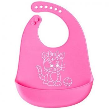 Silicone Baby Feeding Bibs with Adjustable Neck