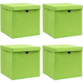 Bac de stockage pliable avec couvercles