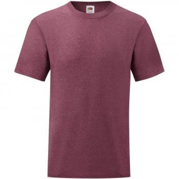 Fruit Of The Loom Short Sleeve T-Shirt for men in Heather Burgundy color and size 3XL with Valueweight fabric