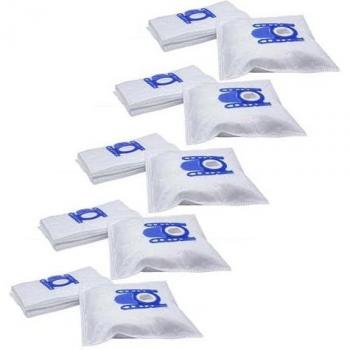 Bosch BSA Sphera Blue‑White Microfleece Vacuum Bags – 50 Units