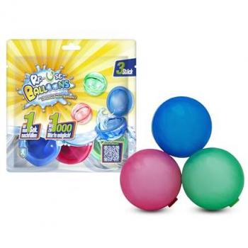 XTREM Toys Wasserbomben Re-Use-Balloons, 3er Set aus umweltfreundlichem Silikon