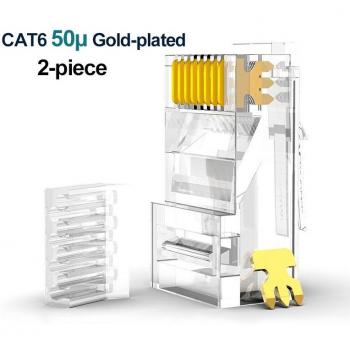 Prise RJ45 modulaire 50U plaquée or