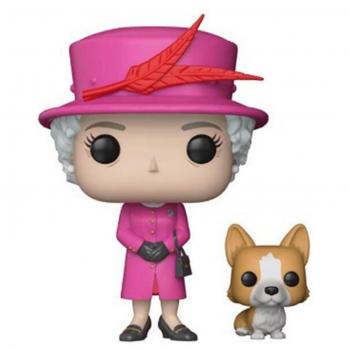 Ornement Reine Elizabeth II et Corgi en PVC