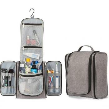 TRVLMORE Trousse toilette suspendable XL Gris