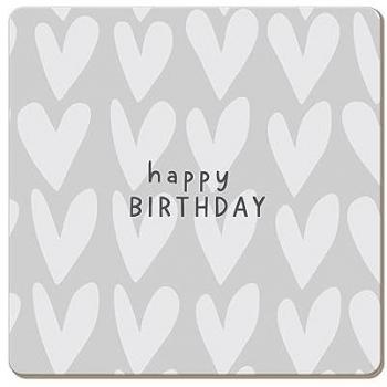 Grafik Werkstatt Getränkeuntersetzer Happy Birthday, 1-tlg