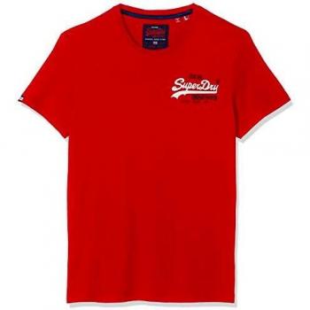 Superdry Vintage Logo Racer Tee T-Shirt, Rouge Red WA7
