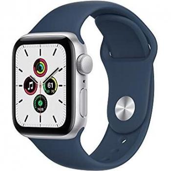 Apple Watch SE GPS 40mm aluminium rosé avec bracelet sport rouge cerise (Petite)