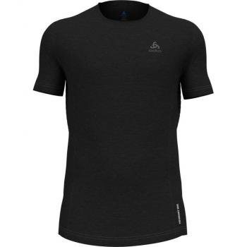 Odlo Men’s Natural Performance Crew Base Layer, Black XL, Short Sleeve