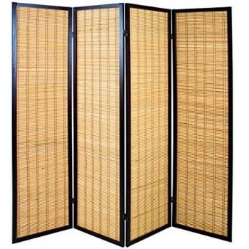 Haku Möbel – Bambus-Partition Tabak, 182×2×178 cm