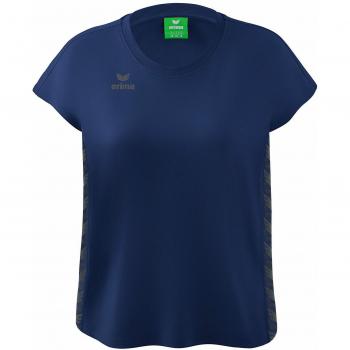 Erima Team Essential T-Shirt Damen Dunkelblau Grau 40