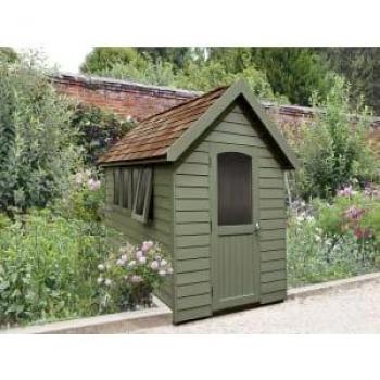 ' x 5' Forest Retreat Green Luxury Shed