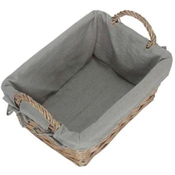 Classic Red Antique Wash Finish Hamper – Medium, Cotton Lined