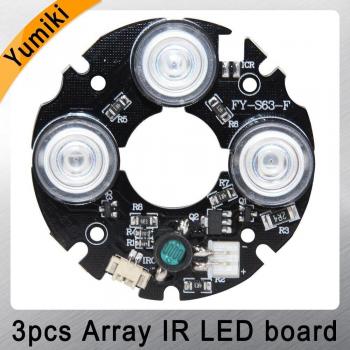 Yumiki 3pcs 3x IR LED Board for Night Vision Cameras
