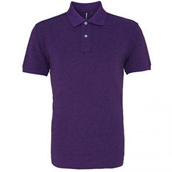 Polo Masculino Liso Púrpura Asquith & Fox