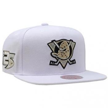 Mitchell & Ness Herrencap – White Anaheim Ducks, Weiß, One Size