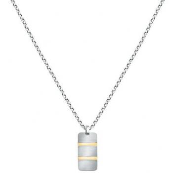 Colgante Hombre Sector No Limits Basic de Acero con Esmalte y IP Oro Amarillo