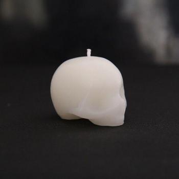 Bleeding Skull Candle with Red Brain