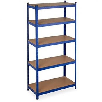 BlueLoad 2x Scaffali in Metallo – 875 kg – 5 ripiani – 180x90x45 cm