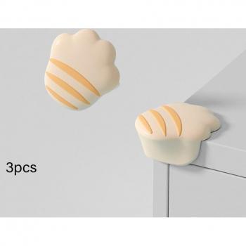 Protecteur de sécurité en silicone pour coins de table, 3 pièces, motif griffes de chat