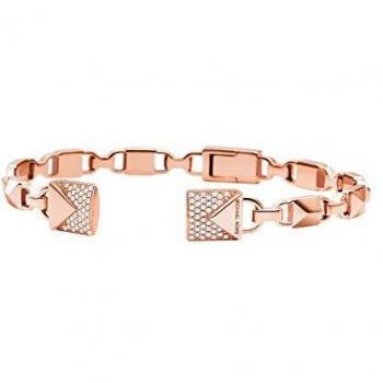 Michael Kors 14K Rose Gold Sterling Silver Hinged Cuff with Semi‑Precious Stone – MKC1009AN791