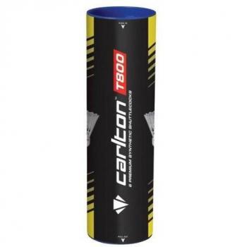 Dunlop‑Slazenger Carlton T800 Shuttlecock – Paquet 12 en blanc