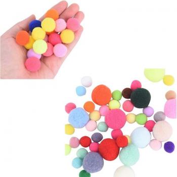 100 Pcs Fluffy Pom Poms