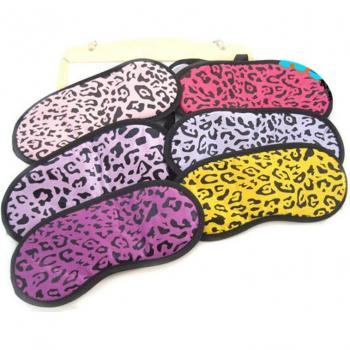 Travel Eye Mask with Leopard Print