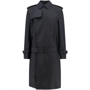 Burberry Black Trench Coat for Men