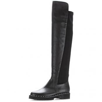 Gabor Damenstiefel Schwarz Overknees Leder/Textil