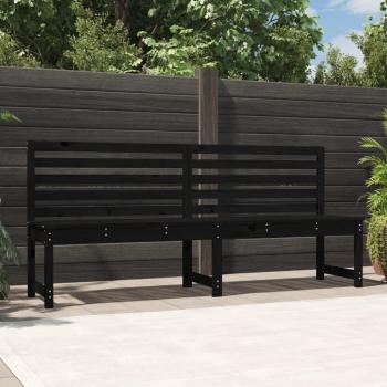 Banco de Madera Maciza Pino Negro 201,5 cm