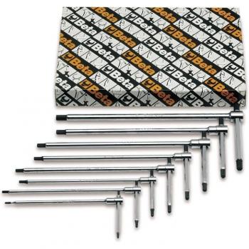 Beta Tools 009510695 T-Handle Hex Key Wrench Set, 14-Piece