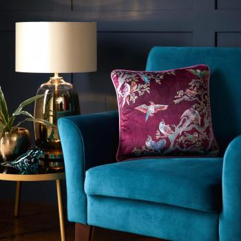 Laurence Llewelyn-Bowen Birdity Absurdity Cushion 43cm x 43cm Pink