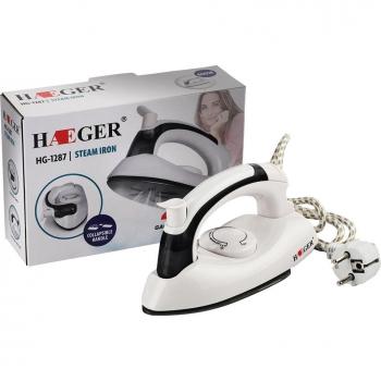 Compact 3‑Gear Steam Iron with Teflon Pad – Portable & Foldable