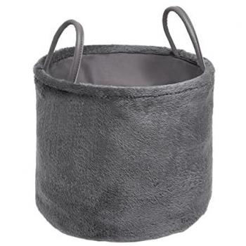Teddy Fleece Storage Hamper with Handles