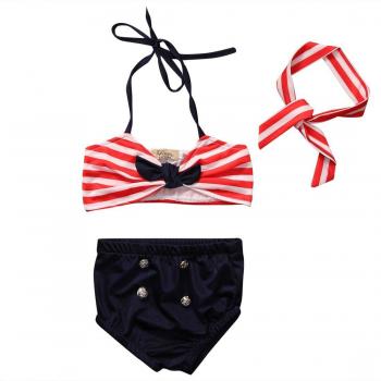 Traje de Baño Infantil a Rayas