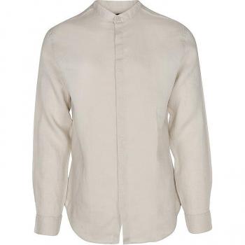 Armani Exchange Leinenhemd Beige Regular Fit Größe XL Herren