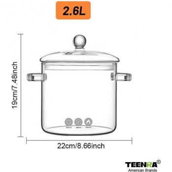 Olla de vidrio para ensaladas TEENRA