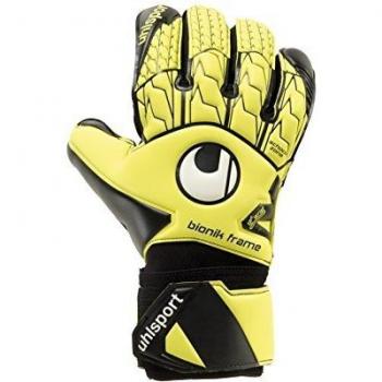 Guantes Uhlsport Supersoft Bionik, Hombre, Amarillo/Negro/Blanco, Talla 7.5