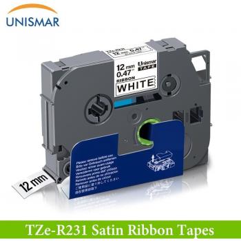 Cinta de Satén 12mm Unismar TZe-RW34 para P-Touch