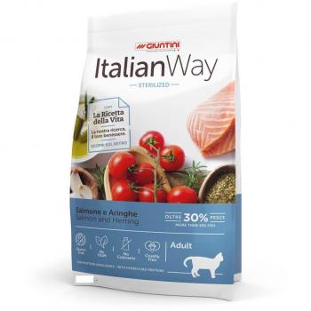 Italian Way Gatto Adult Sterilizzato con Salmone e Aringhe 1,5 kg
