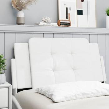 Cuscino Testiera 100 cm Bianco in Similpelle