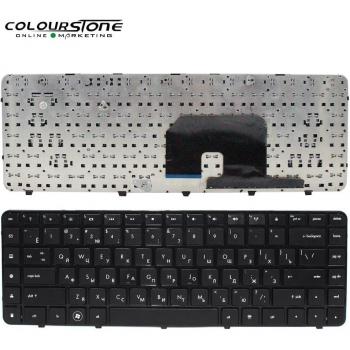 Teclado portátil ruso para HP DV6-3000, DV6-3034, DV6-3100, sin marco, Negro