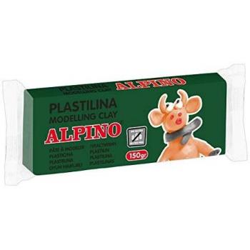 Unidad Plastilina 150 grs Alpino Verde Prado