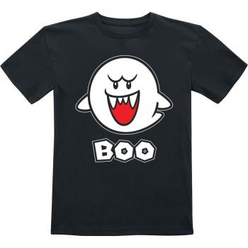 Kids Super Mario Boo Shirt – Black (116–152)