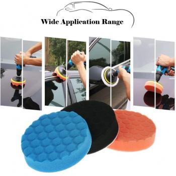 50% Sale! 3-Pack 125mm Car Polishing Sponge Set