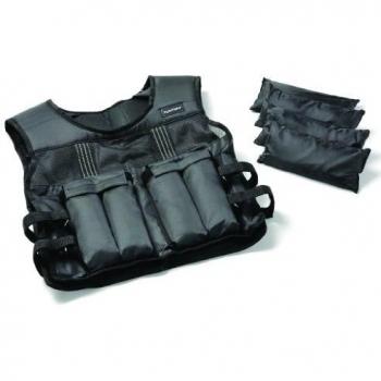 Tunturi Black Adjustable Weight Vest 10kg