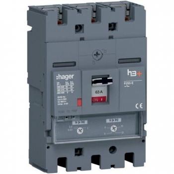 Disjoncteur H3 Hager 3x63A 70kA Het063dr