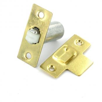 Securit Polished Brass Adjustable Roll‑Ball Door Latch