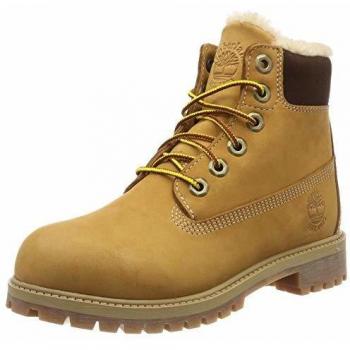 Timberland 6 Inch Premium Waterproof con Forro de Piel Sintética (Niños)