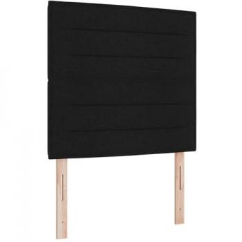 Cabecero Manual de Cuero Sintético Negro 100 cm Vidaxl